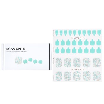 Mavenir Adesivo per unghie (blu) - # Shell With Jade Pedi