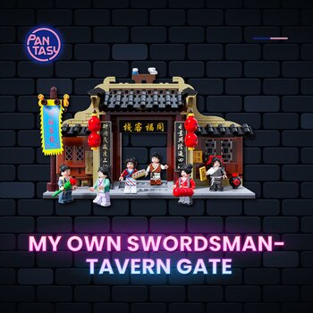 Pantasy My Own Swordsman - Set di mattoncini per la costruzione del cancello della taverna