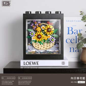 Loz Serie LOZ Ideas - Set di mattoni da costruzione per pittura pixel immortale cesto di girasole