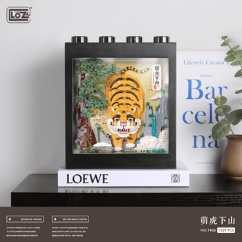Loz LOZ Ideas Series - Tiger Down The Mountain Pixel Painting Set di mattoni da costruzione