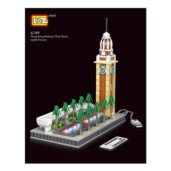 Loz LOZ Creator - Set di mattoni da costruzione per la torre dellorologio di Hong Kong