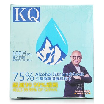 KQ KQ - Tampone con alcol (etanolo) al 75% (100 pezzi)