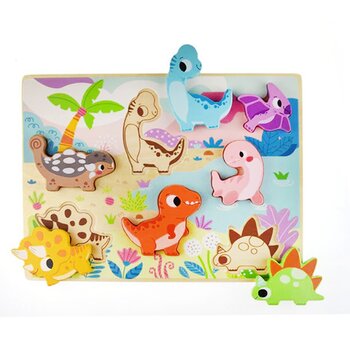 Tooky Toy Co Puzzle a pezzi - Dinosauro