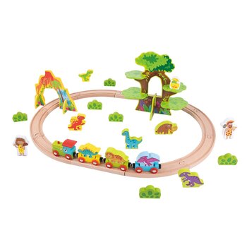 Tooky Toy Co Set treno dei dinosauri-medio