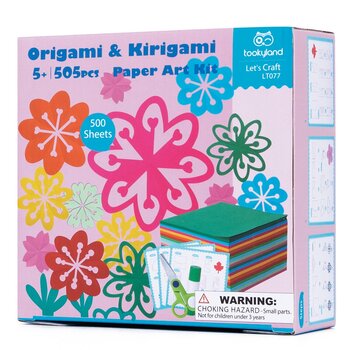 Tookyland Kit artistico con carta Origami e Kirigami - Fiori