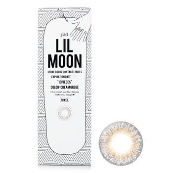 Pia Lenti a contatto colorate Lilmoon Cream Grege 1 giorno -0.00