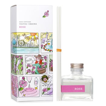 Daily Aroma Japan Diffusore a bastoncini deodorante Tsutsu Uraura - Rosa
