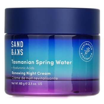 Sand & Sky Tasmanian Spring Water - Crema notte rinnovatrice