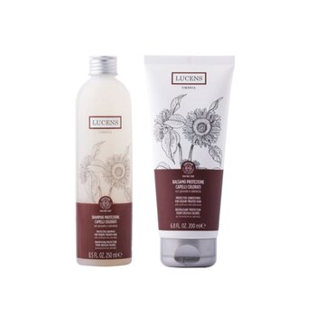 Lucens Shampoo Protettivo (250ml) + Balsamo Protettivo (200ml) per Capelli Colorati