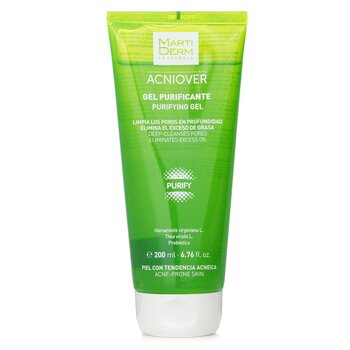 Martiderm Acniover Purifying Gel Pulisce in profondità i pori eliminando il sebo in eccesso (per pelle a tendenza acneica)