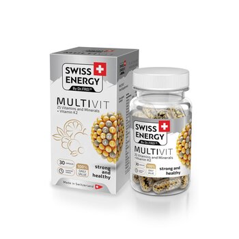 SWISS ENERGY Capsule a rilascio prolungato - Multivit 25 vitamine e minerali + vitamina K2