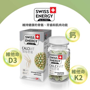 SWISS ENERGY Capsule a rilascio prolungato - Calcivit Calcio + Vitamina D3 + Vitamina K2