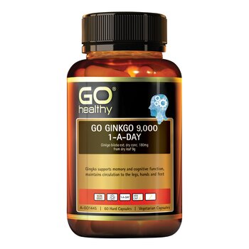 Go Healthy [Agente di vendita autorizzato] GO Ginkgo 9000 1-A-DAY - 60 Vcaps