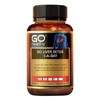 Go Healthy [Agente di vendita autorizzato] GO Healthy GO Liver Detox 1 al giorno - 60 VegeCapsules