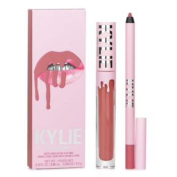 Kylie By Kylie Jenner Kit labbra opache: rossetto liquido opaco 3 ml + matita labbra 1,1 g - # 301 Angel
