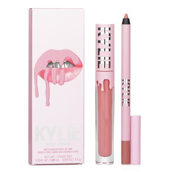 Kylie By Kylie Jenner Kit labbra opache: rossetto liquido opaco 3ml + matita labbra 1,1g - #300 Koko K