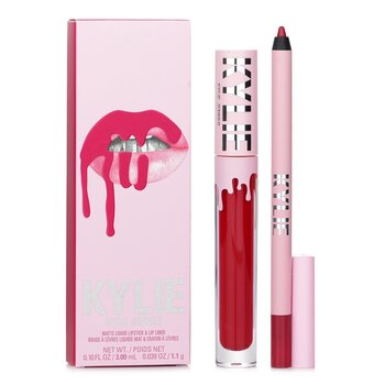 Kylie By Kylie Jenner Kit labbra opache: rossetto liquido opaco 3 ml + matita labbra 1,1 g - # 402 Mary Jo K