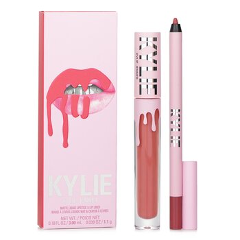 Kylie By Kylie Jenner Kit labbra opache: rossetto liquido opaco 3 ml + matita labbra 1,1 g - # 704 Sweater Weather