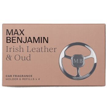Max Benjamin Set regalo di fragranze per auto - Pelle irlandese e oud