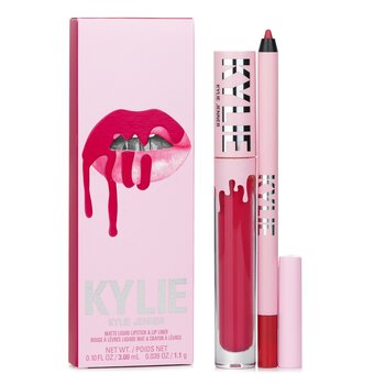 Kylie By Kylie Jenner Kit labbra opache: rossetto liquido opaco 3 ml + matita labbra 1,1 g - # 503 Bad Lil Thing